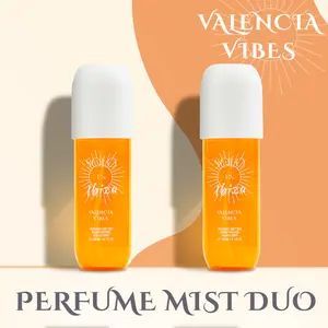 Solo En Ibiza Valencia Vibes Body Mist Pistachio Almond Vanilla Scent Long-Lasting Perfume-Level Fragrance 180ml 2 Pcs Cruelty-Free Skin-Friendly