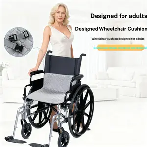 Senior Seat Pad, Elderly Wheelchair Liner, Waterproof Non-Slip Care Mat, Anti-Leakage Adult Chair Cushion, Pure Color Protective Cover