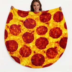 Creative Flannel Blanket, Novelty Food-Themed Throw, Soft Burrito Blanket, Gift Blanket, Home Sleep Blanket, Unique Family Blanket