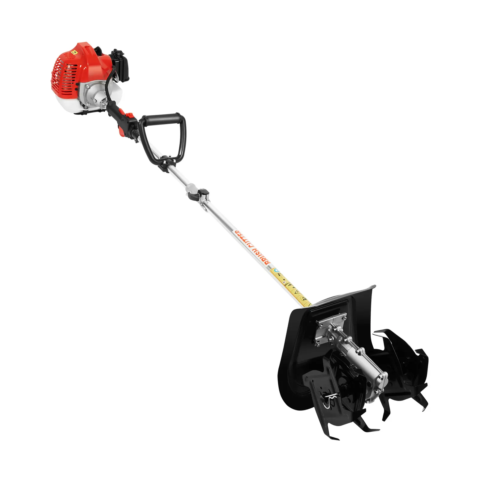 Portable Mini Tiller Cultivator Tool Kit - 51.7cc, 1.45kW, 25cm Tilling Width, 9cm Tilling Depth, No Magnets, No Battery, for Soil Scarifying, Home Garden Use