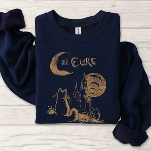 The Cure Cat Sweatshirt, Music Lover Gifts, Trendy Sweatshirts, Cute Sweatshirts, The Cure Shir