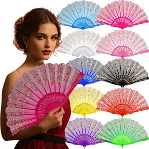 10pcs Traditional Chinese Folding Fan with Auspicious Cloud & Floral Patterns - Vintage Handheld Cooling Fan for, Dance Performances, Weddings, Cultural Events - Ornamental Fan for Costumes & Historical Reenactments