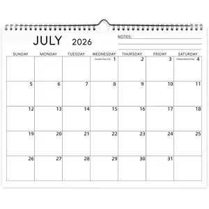 Calendar 2026-2027 Wall Calendar July 2026 to December 2027, 18 Month Calendar 14"x11"  Calendar for  Office School