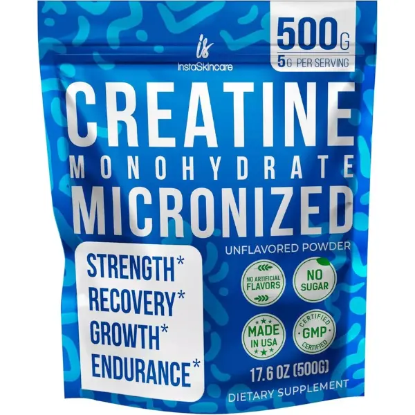 Creatine Monohydrate Powder Muscle Gain 5000mg Per Serv (5g) Made in ...