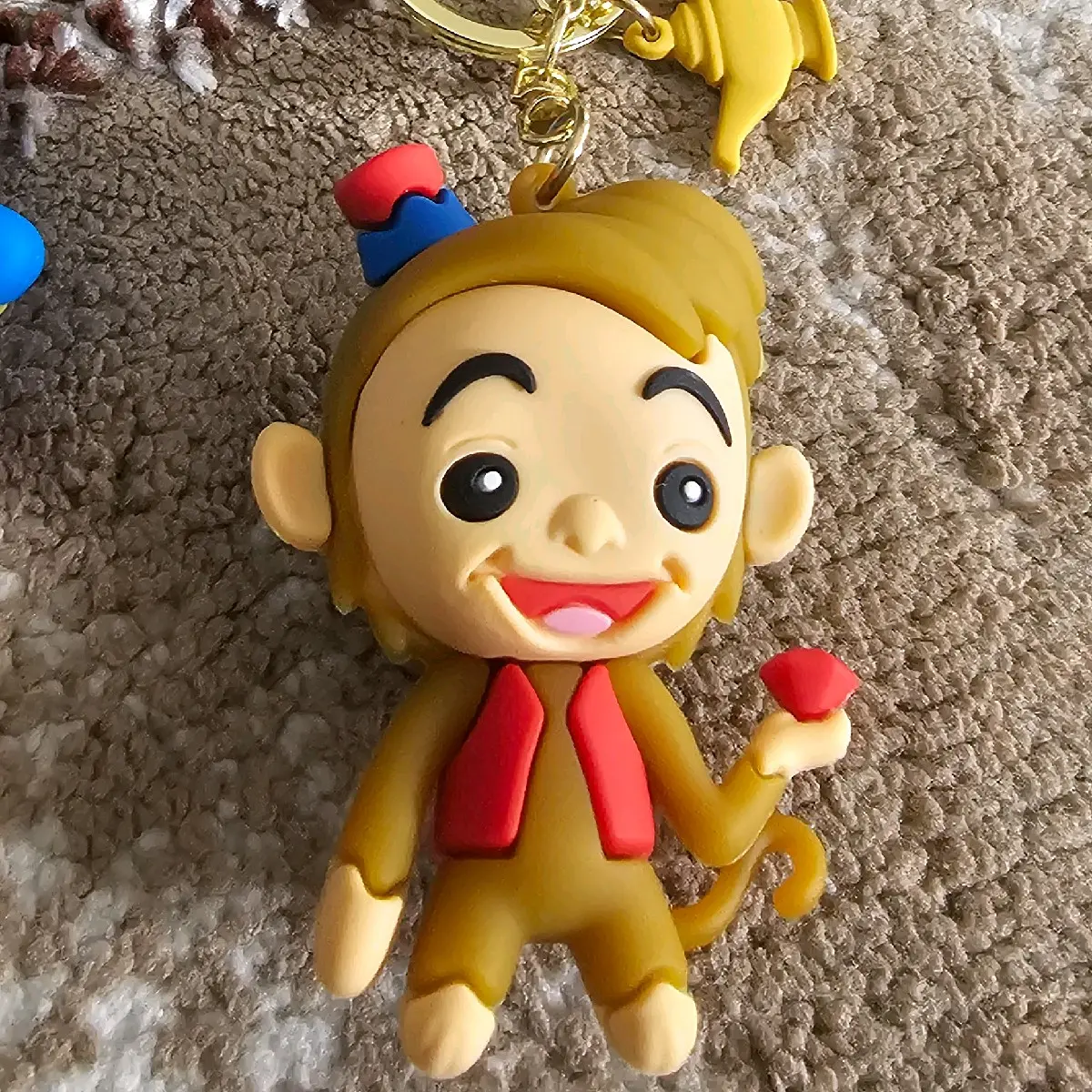 3D cartoon monkey keychain