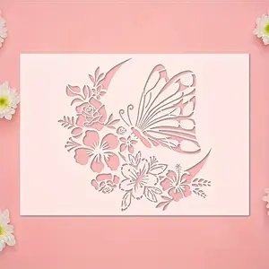 Reusable Butterfly Template for DIY Crafts and Wall Painting, Durable Plastic Craft Tool, Ideal for Creative Projects, Art Supplies