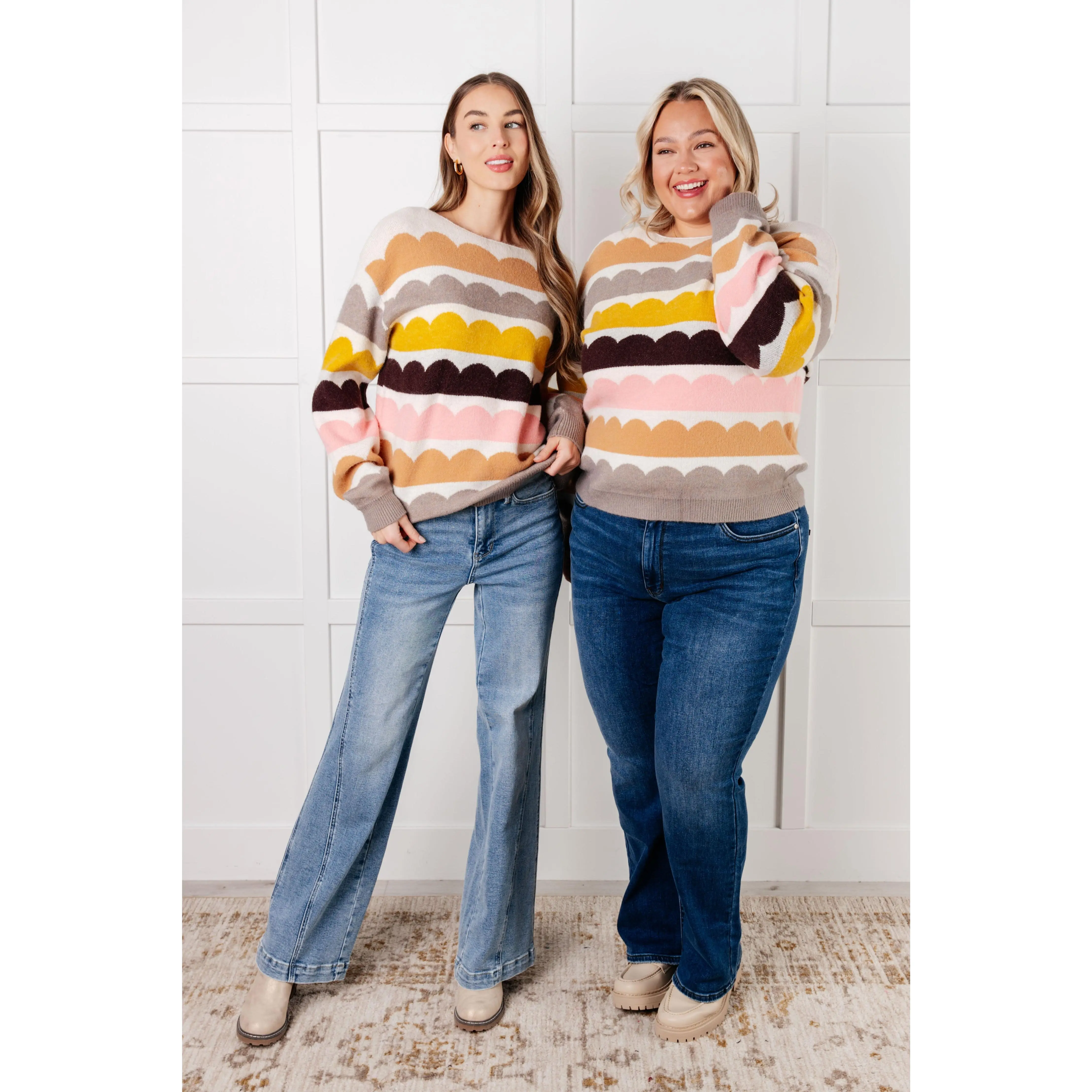 Wave After Wave Striped Sweater