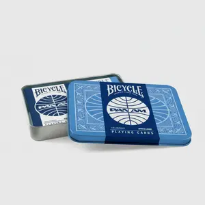 Bicycle Rider Back Playing Cards - 2-Deck Set in Vintage Logo Collector's Tin, Recycled Paper Card Games for Cycling Enthusiasts