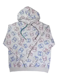 Pink & Blue Octo Hoodie - Unisex Casual Long Sleeve Regular Fit Machine Washable Hoodie for Men & Women with Octo Pattern