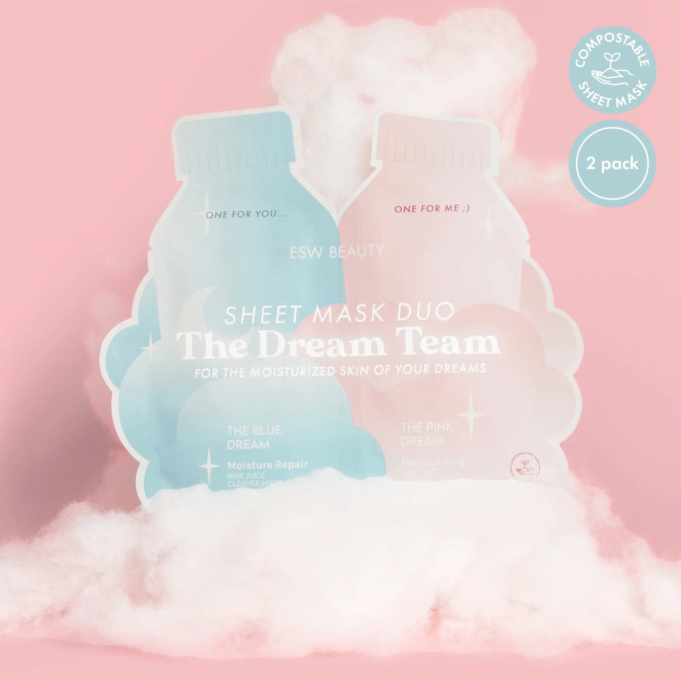 The Dream Team Sheet Mask Duo The Dream Team Sheet Mask Duo