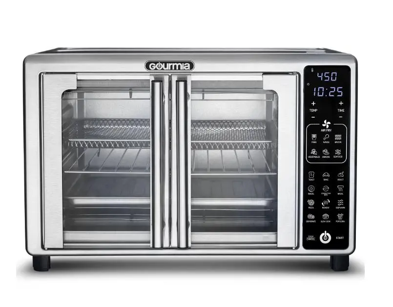 Gourmia 450°F Dual Zone Convection Oven with Digital Display and Multiple Cooking Functions Gourmia 450°F Dual Zone Convection Oven with Digital Display and Multiple Cooking Functions