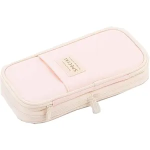 Large Storage Pencil Case Pen Bag with Zipper Big Capacity Pouch Organizer for Office Travel Holder Box