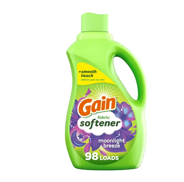 Gain Laundry Liquid Fabric Softener and Conditioner, Moonlight Breeze Scent, 72 fl oz, 98 Loads