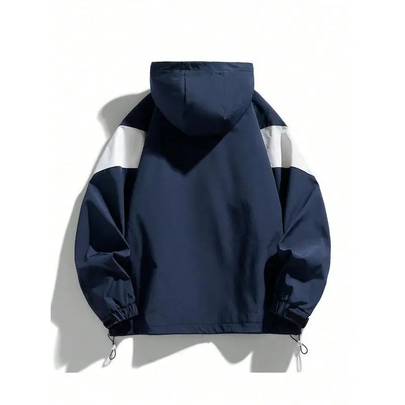 Men'sColor-BlockedZipperHoodedCoat-CasualPolyesterCardiganwithPocketsandDrawstringHood,SuitableforAutumn/WinterWear,KnitHoodedCardigan. Men'sColor-BlockedZipperHoodedCoat-CasualPolyesterCardiganwithPocketsandDrawstringHood,SuitableforAutumn/WinterWear,KnitHoodedCardigan.