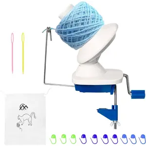 Yarn Winder, Hand Operated Yarn Winder for Crocheting, Manual  Winder Holder for Fiber and String Balls