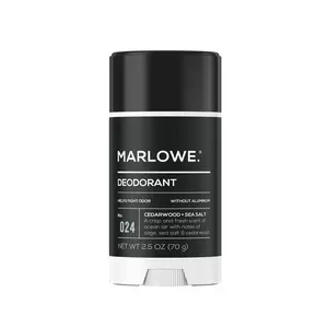 No. 024 Deodorant - 2.5 oz - Cedarwood + Sea Salt Scent Body Care Aluminium Fragrance Coconut Blend