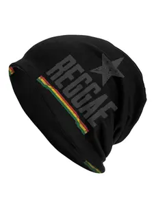 Men's Reggae Bonnet Hat Streetwear Skull Cap Suitable for Concerts Festivals Daily Wear Casual Outfits Accessory