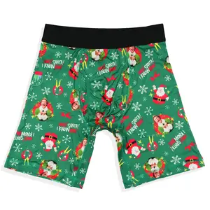 Elf Movie Boxer Briefs Men's Santa, I Know Him Buddy the Elf Snug Fit Adult Underwear Trunks