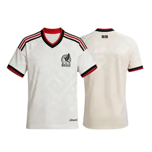 2026 Mexico Away White Short Sleeve Soccer Jersey Fans Version