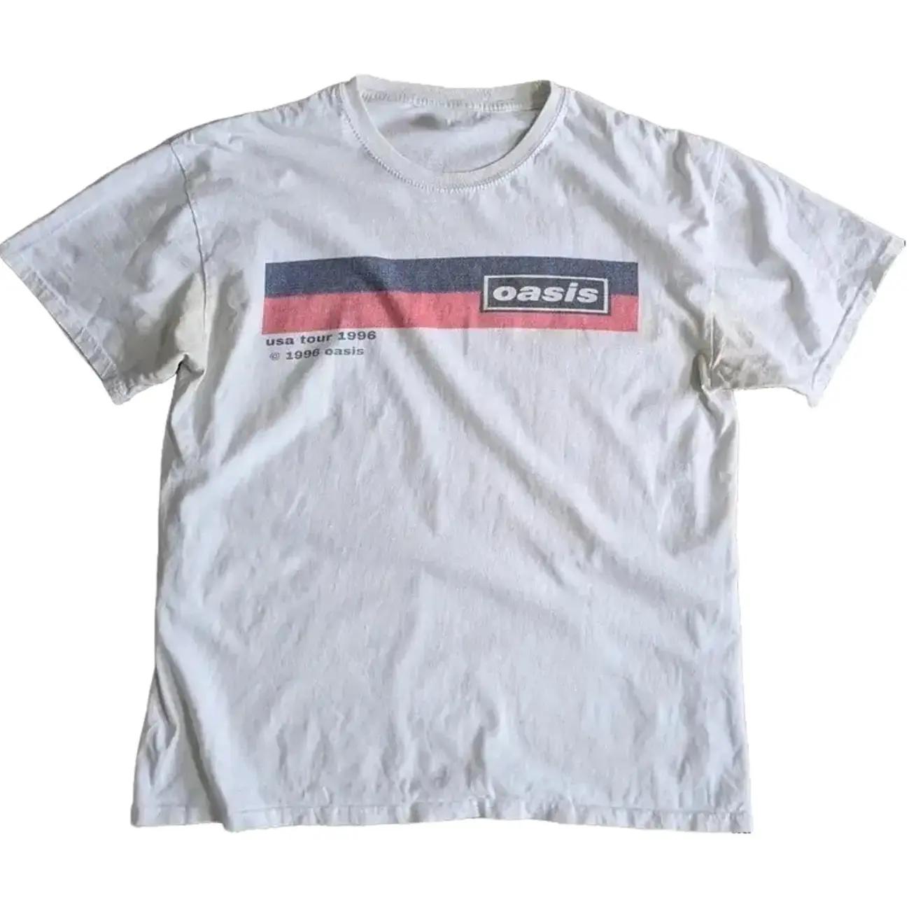 Oasis USA Tour 1996 T-Shirt Reprint Vintage Style Rock Unisex