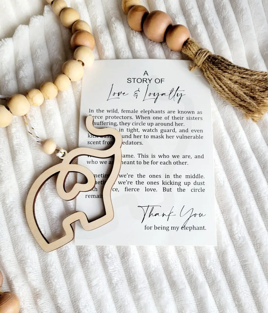 Friendship-Sisterhood Elephant Ornament, my tribe ornament, Friendship ornament Gift, Sisterhood Gift, Story ornament, Wood ornament Gift Decoration, ornament gft swap, elephant Christmas ornament, Hanging Tree Hangable Wooden Household