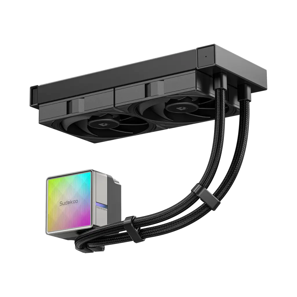 Sudokoo NEXAURA 240 ARGB Diamond Glow CPU Cooler with 280W TDP Support & 3-Phase FOC Control for Intel & AMD Sockets