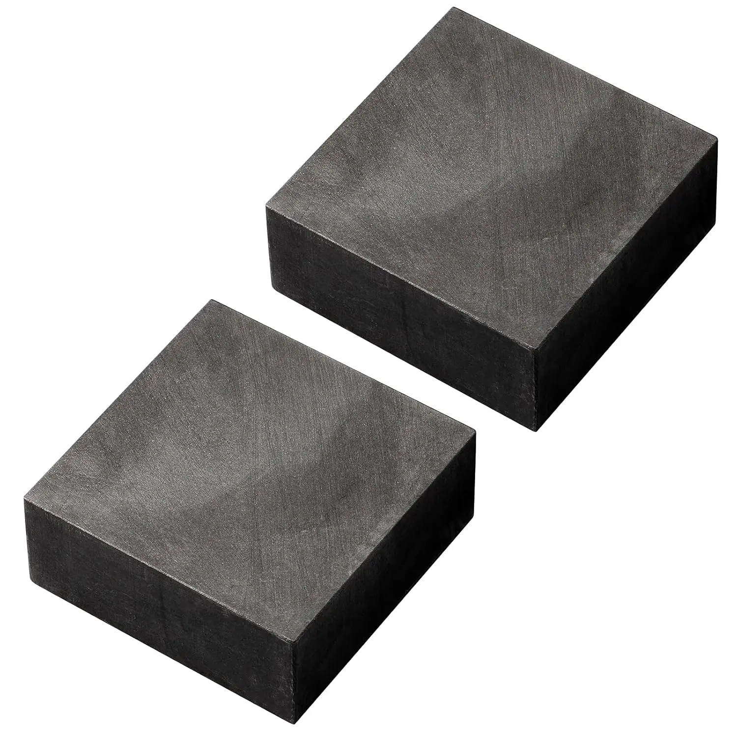 2 Packs Graphite Ingot Block 99.9% High Purity EDM Graphite Plate Blank Milling Surface Melting Casting Mould (50mm x 50mm x 20mm)