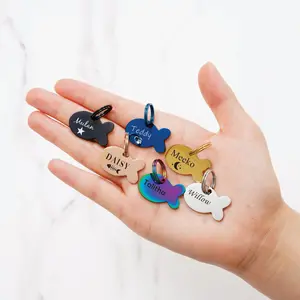 Pet ID Tag- Cat ID Tag- Tag For cat Personalized - Dog Name Tags - Custom Cat Tag - Dog Id Tag Phone - Cat custom id Tag-cat name tag