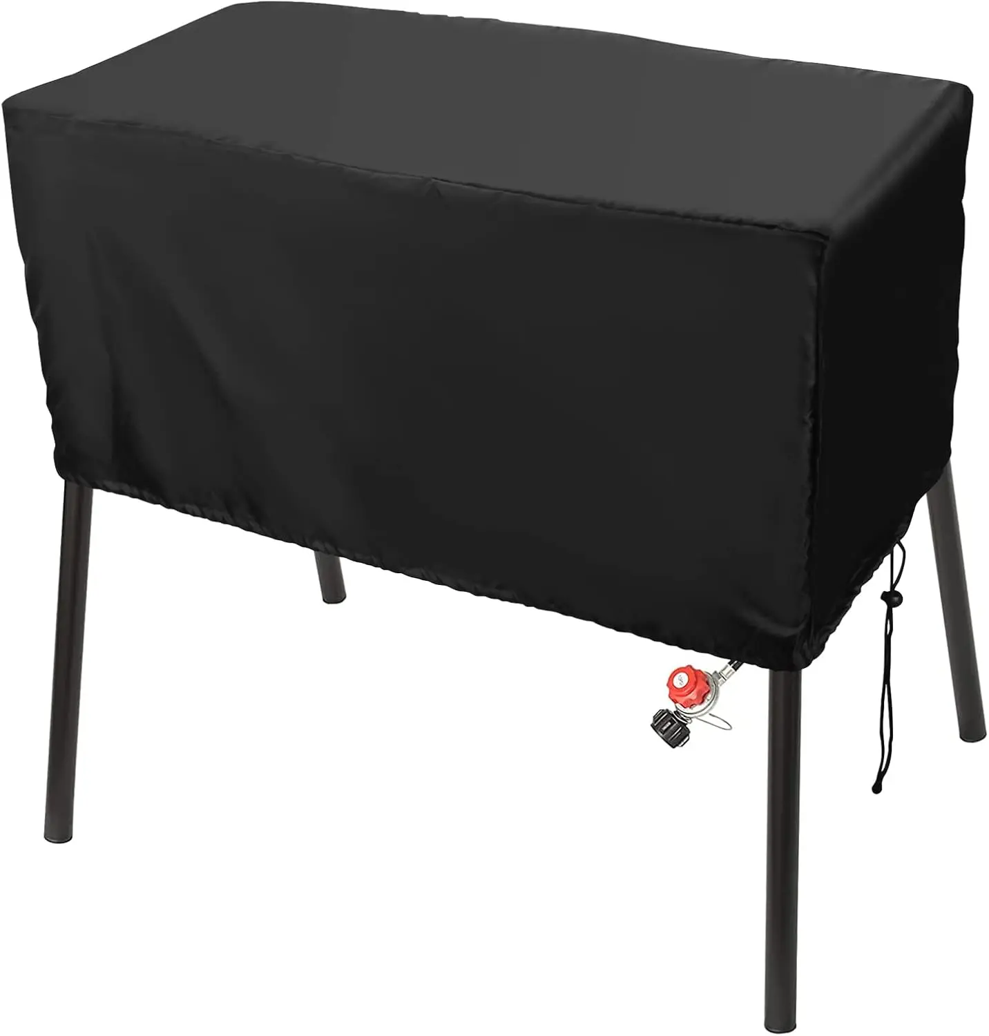 Black Patio Covers for 2-Burner Camp Stove,  Heavy-Duty Cover for Camp Chef 2 Burner Burners Stove  Cover (Black, 34.5x16x16)