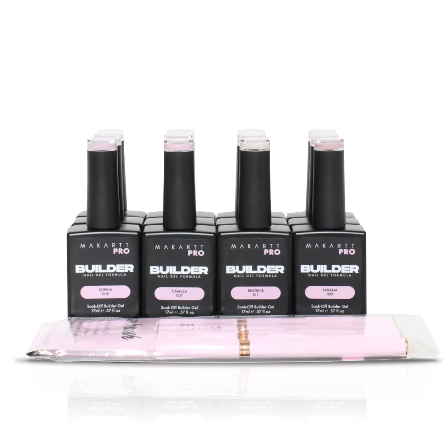 Builder Gel Collection + Liner Brushes