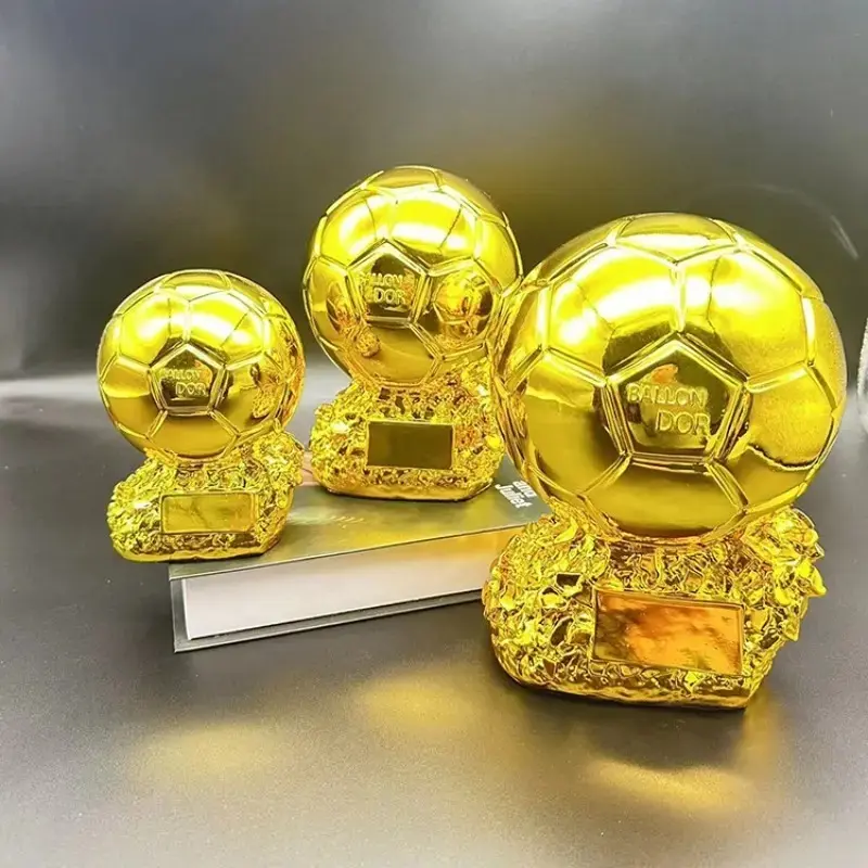 1PC Ballon d'Or Trophy Replica, Sports Trophy Statue, World Football Player Award Model, Fan Collectible Home Decor Figurine