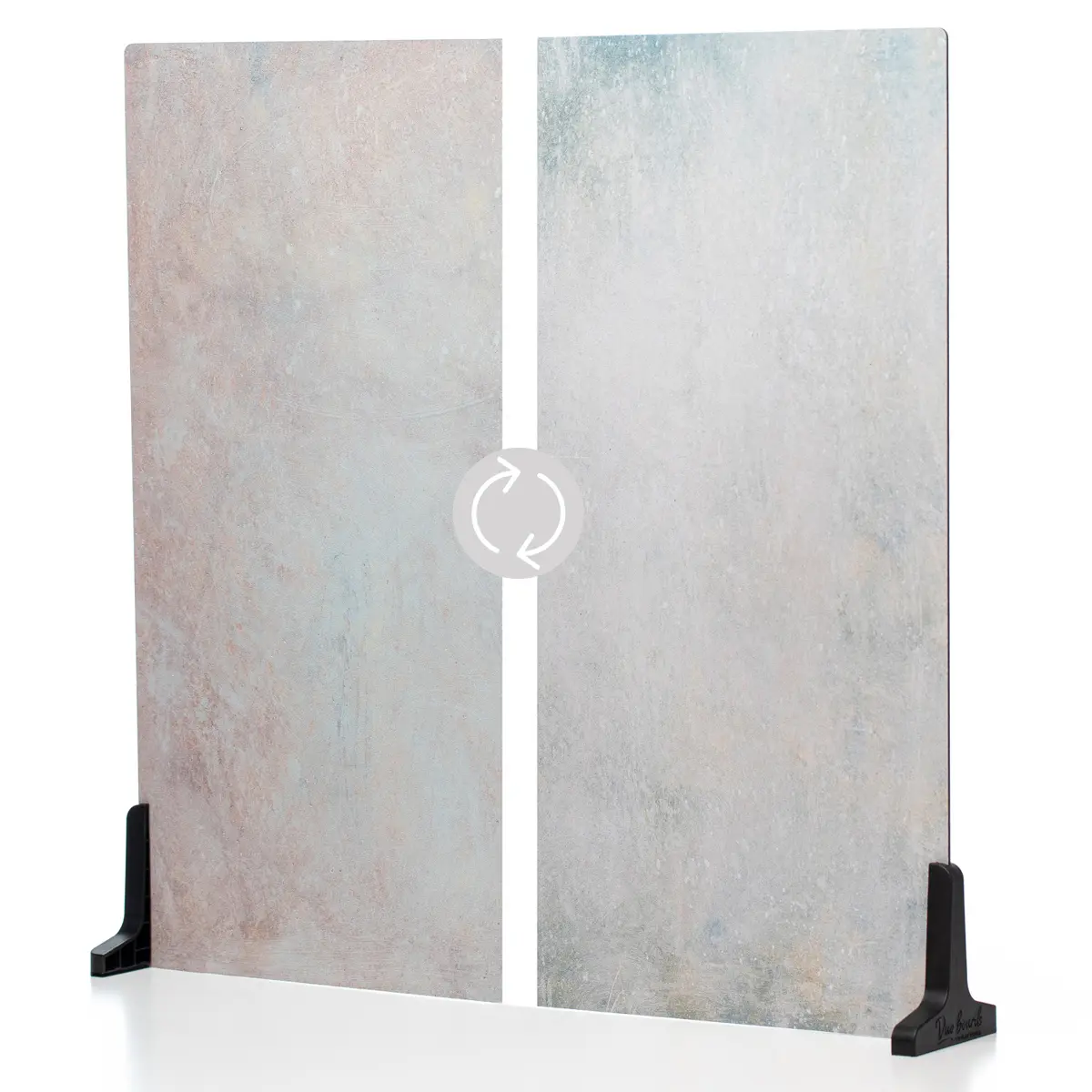 V-FLAT WORLD Duo Board - Double Sided Backdrop Board Surface Food & Product Photography - Legs Included Made in USA (24 x 24 inches, RosØ Hue/Washed Pigment)