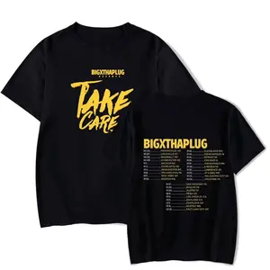 Women's BigXThaPlug Hip Hop Artist Merch Streetwear Short-Sleeve Cotton Round Neck Casual Top, Trending 2025