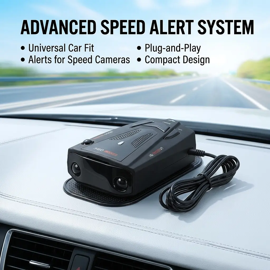 Universal Digital Car HUD Speedometer, Plug & Play Dashboard Speed Gauge Accessory, Clear Real-Time Vehicle Speed Display, Easy Installation Stable Performance, Practical Driving Accessory for Sedans SUVs Trucks