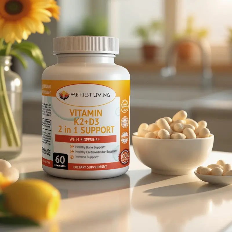 Vitamin D3 + K2 with Bioperine
