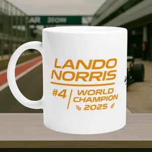 Lando Norris World Champion 2025 Mug –  Fan Gift