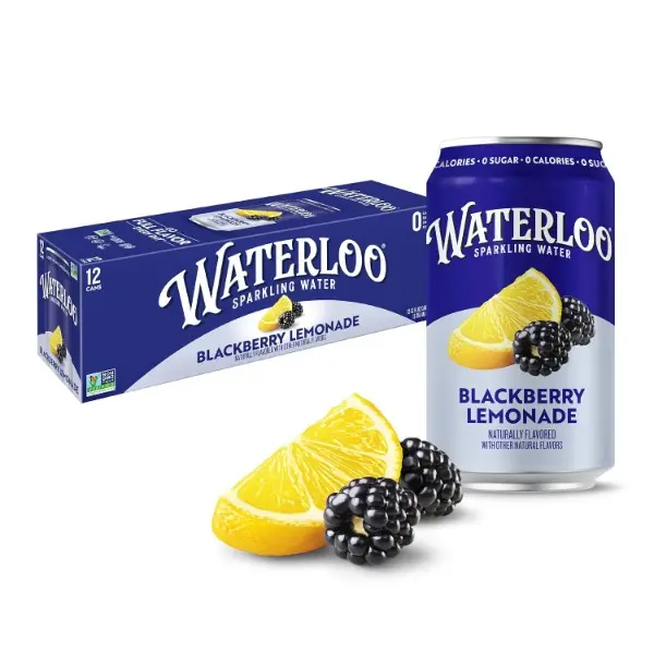 Sparkling Water, Blackberry Lemonade, 12 Fl Oz Cans (Pack of 12)