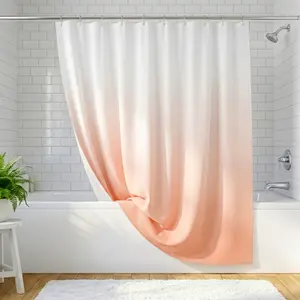 Shower Curtain 70x72 Inches Refreshing Peach Blush Color Water Resistant Mildew Resistant Material Durable Easy to Clean Stylish & Functional for Home Apartment Dorm Hotel Guest Bathroom