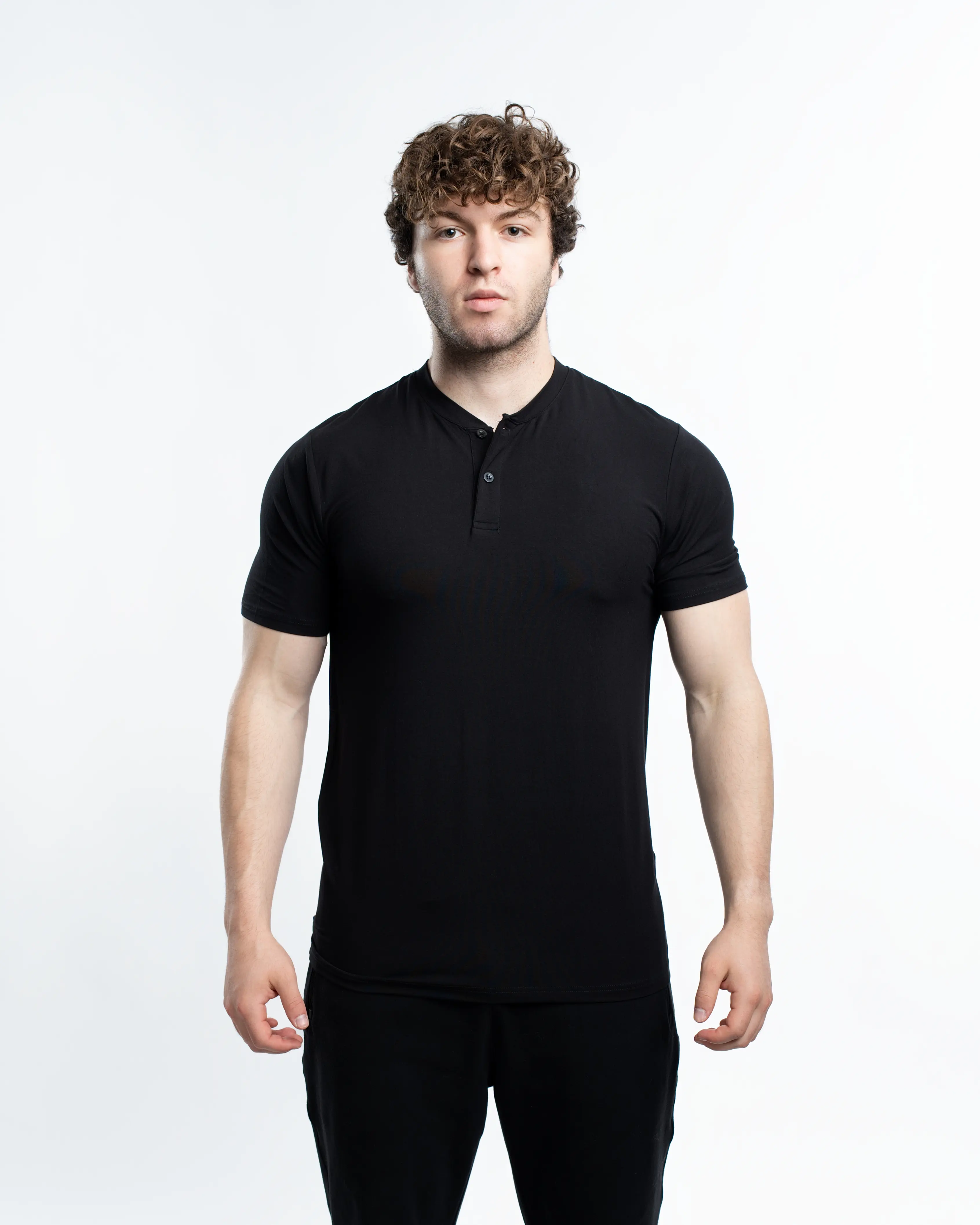 EKKO Blank Henley Short Sleeve | Premium Material | Men's Fit