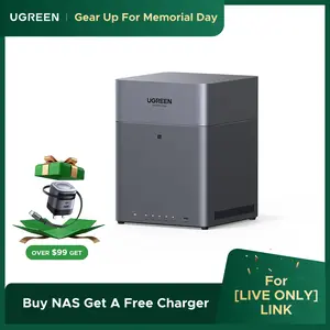 【LIVE ONLY】UGREEN NASync DH4300 Plus 4-Bay Desktop NAS, Support Capacity 120TB (Diskless), Remote Access, AI Photo Album, Beginner Friendly System, 8GB LPDDR4X RAM, 2.5GbE, 4K HDMI, Network Attached Storage（Drives Not Included）,TikTokShopHolidayHaul outdo