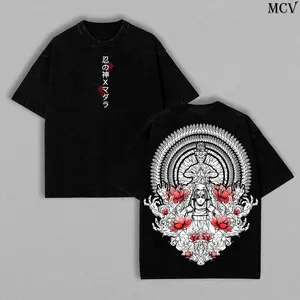 Madara Uchiha Naruto Shippuden Heavy Cotton Vintage Acid Washed Oversized Graphic Tee Y2K Streetwear Unisex Casual Tops For Men Women Anime Merch Legendary Ninja Japanese Manga Retro Pop Culture Apparel Best Gifts For Anime Fans Everyday Wear Cosplay