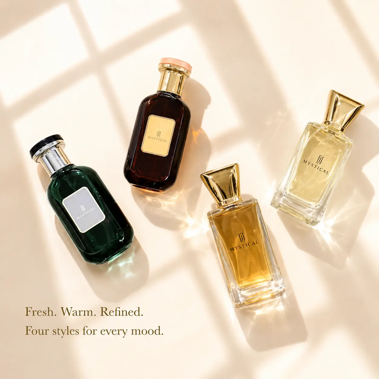 Mystical Perfume 4-Piece Unisex Eau de Parfum Gift Set - 4x30ml Aromatic Unisex Fragrance Ensemble, Cologne Set with Multiple Scents, Daily Fragrance for Birthday & Holiday Gifts