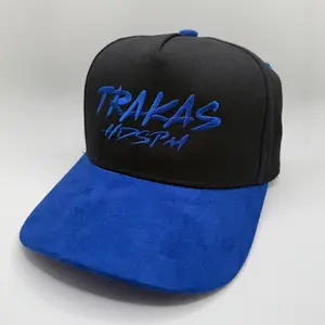 Trakas HDSPM - Embroidered Suede Bill Baseball Snapback Adjustable Hat