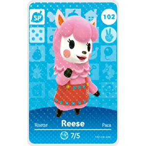 Reese - Villager NFC Card for Animal Crossing New Horizons Amiibo