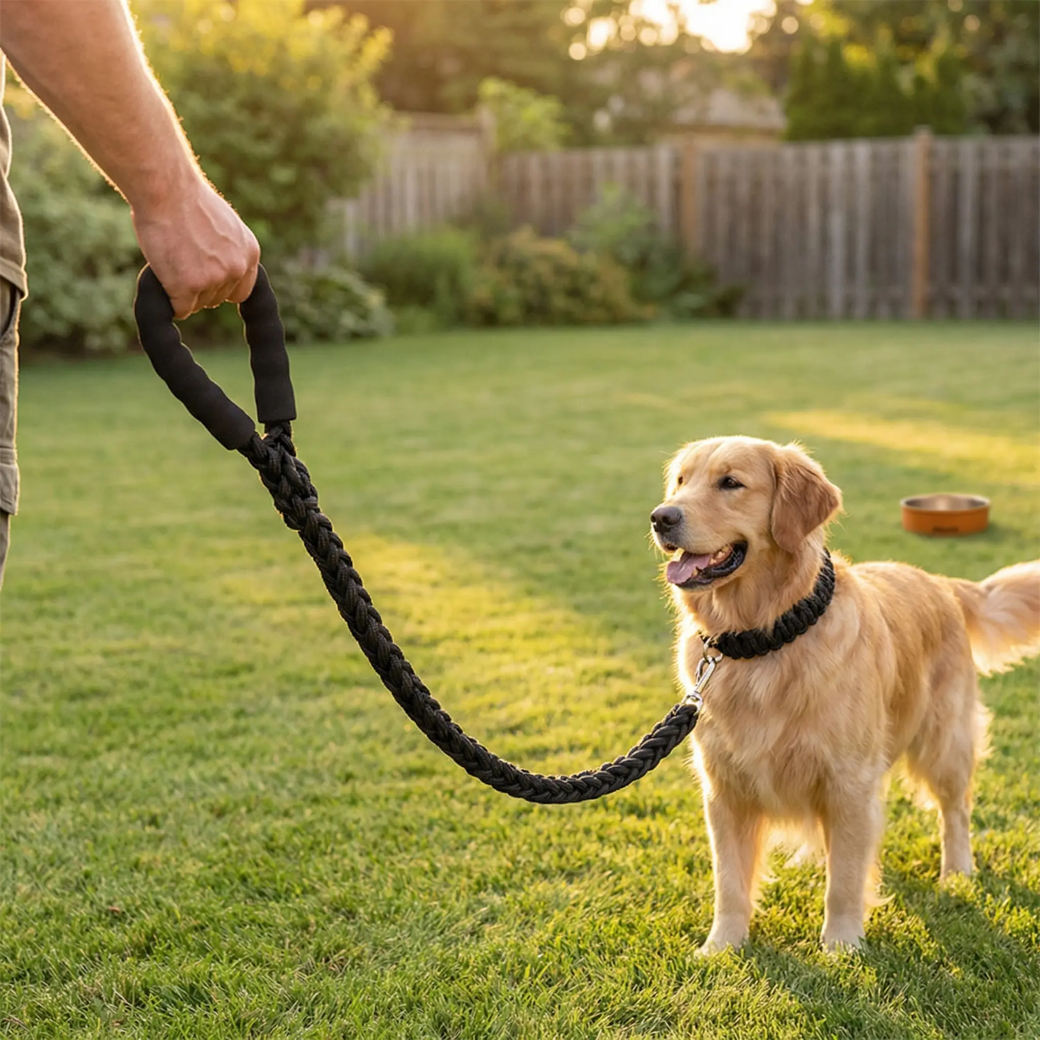 Hands-Free Double Dog Leash - Adjustable, Padded, Tangle-Free Design with 360° Swivel Clasp for Maximum Comfort and Control