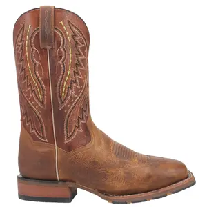 Dan Post Mens Dugan Embroidered Snip Toe  Casual Boots Mid Calf - Brown
