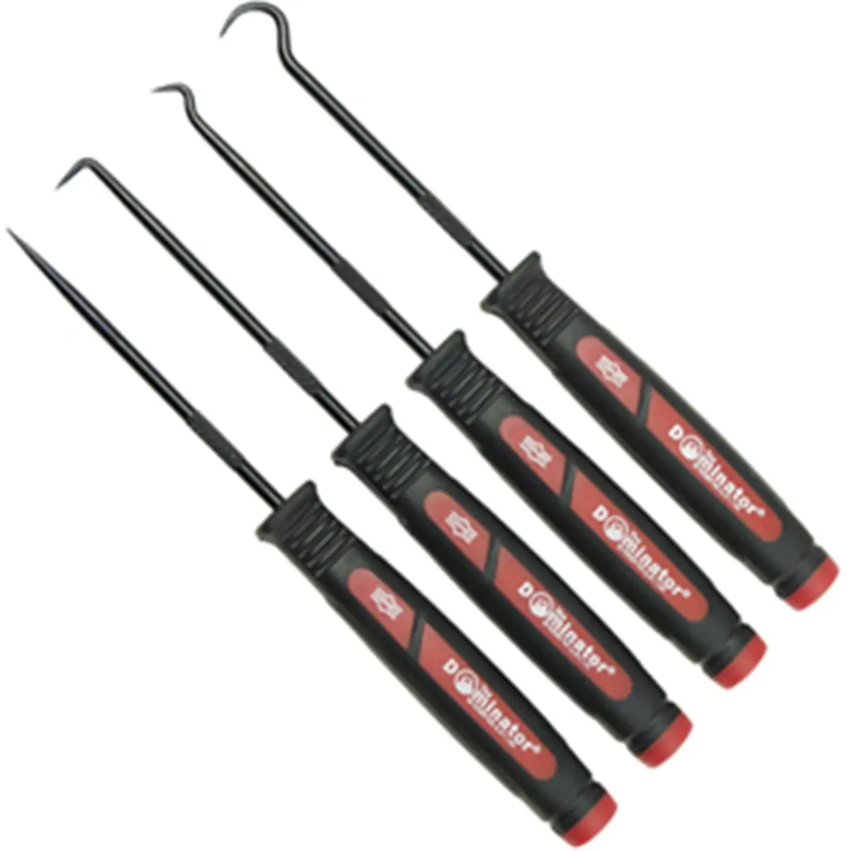 212 MAIN Mayhew Tools MAY60003 4-Pc Mini Dominator Hook and Pick Hardware Tool Kit, Ergonomic Handle, Chrome Vanadium Construction, for Automotive Repair