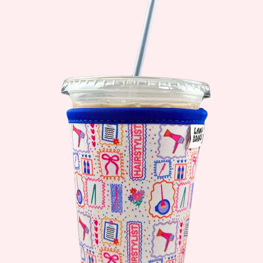 Salon Babe Hairstylist Drink Sleeve: Reusable 16-32oz Coffee Sleeve, Koozie