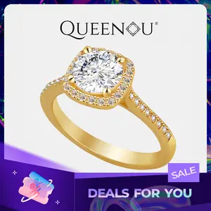 【910-CS】Valentine's Flash Yellow Square Bezel Set 1CT Synthetic Moissanite Ring