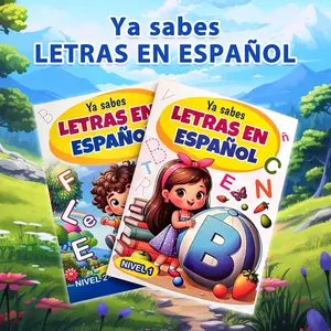 Spanish Language Practice Book for Kids, Beautiful Flowing Patterns, Number Tracing, Cognitive Development, Educational Puzzle Toy